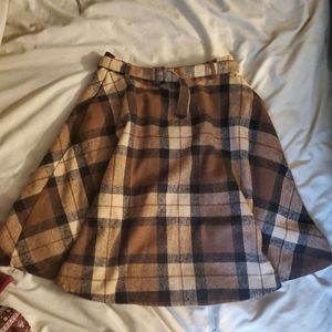 Tanming plaid skirt
